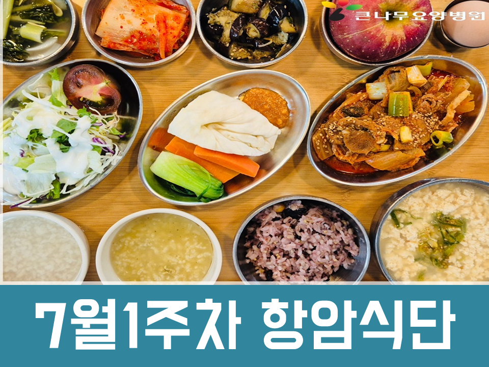 2025년 7월1주차 항암식단