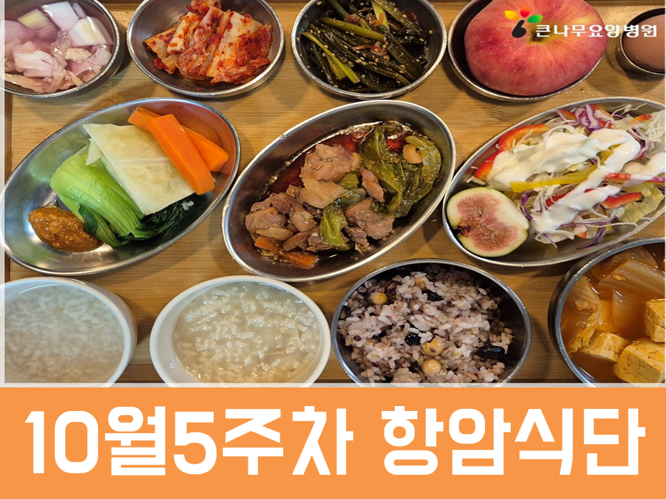 2025년 10월 5주차 항암식단