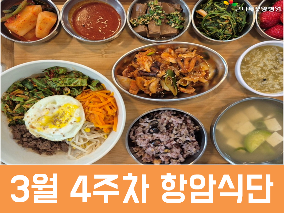 2026년 3월 4주차 항암식단